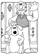 wallace and gromit Online Coloring